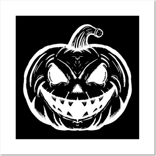 Grinning Jack O' Lantern Posters and Art